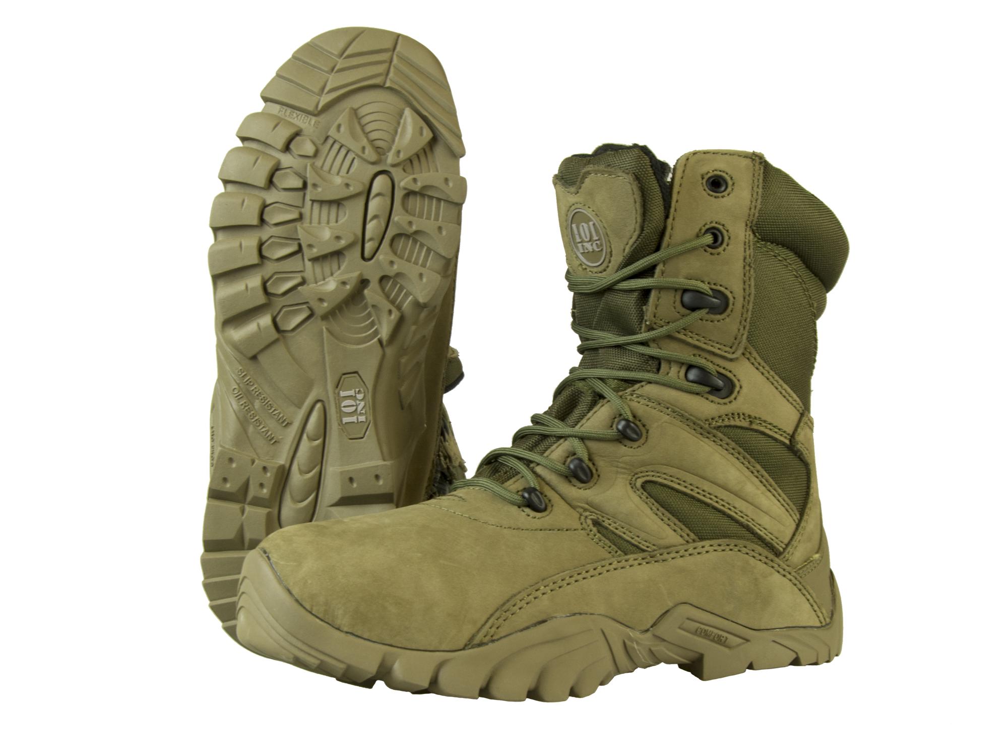 Product Image for 101INC Recon känga med side zipper grön 44