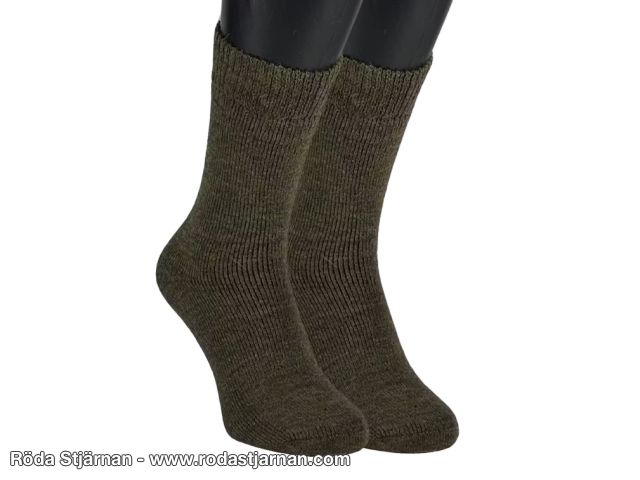 Zokks Polarsocka alpackaull grön strumpor