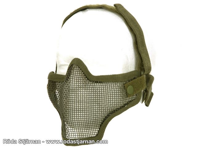 101INC Airsoftmask i metall grön