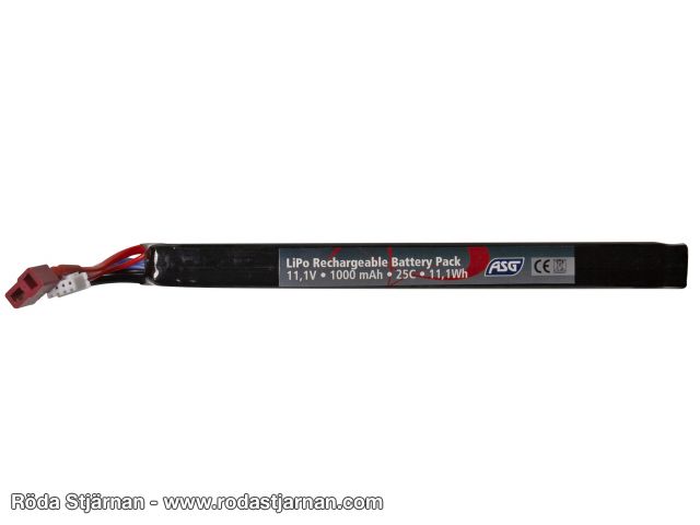 ASG 11.1V 1000 mAh 25C AK Stick Type DEAN