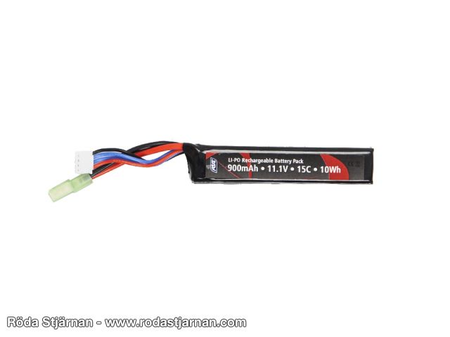 ASG LiPo 11.1V 900mAh 15C Stock Tube