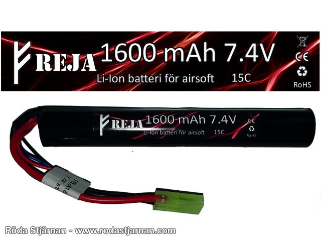 Freja Li-ion 7.4V 1600mAh Stick