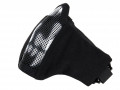 PDW Half Face Mesh Mask Skull Black