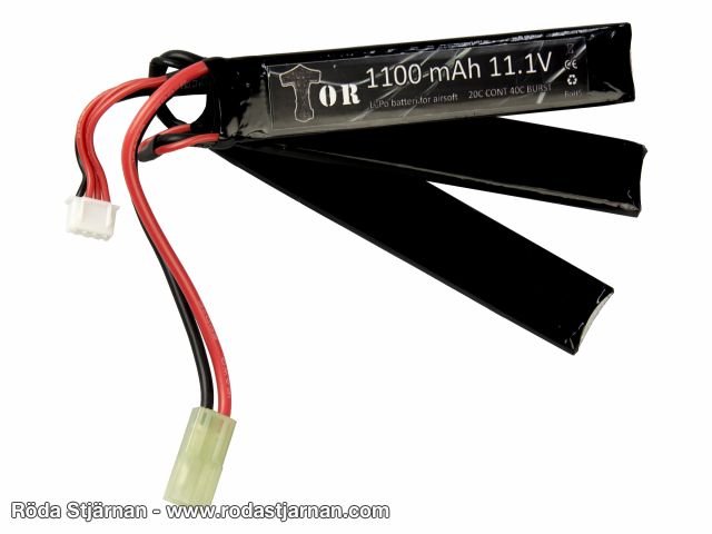 TOR LiPo 11.1V 1100 mAh 20/40C Nun Chuck