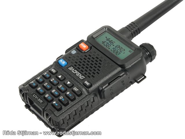 Baofeng UV-9R VHF / UHF Dual Band Walkie Talkie Komradio Svart