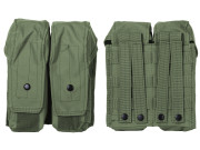 101INC AK G36 Double Magazine Pouch Green