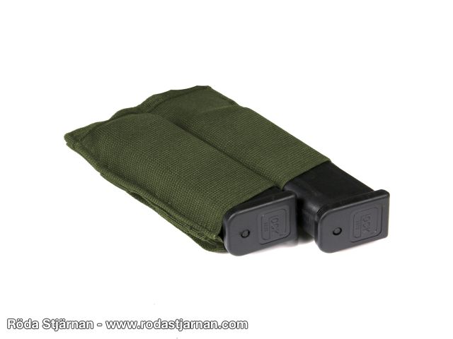 101INC Double Pistol Magazine Pouch Green pouches