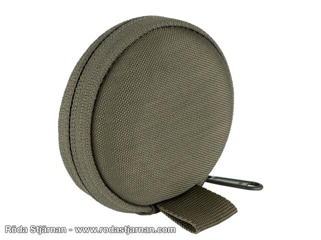 101INC EDC small round hardcase green pouches