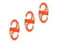 3 pcs Small Carabiners Orange