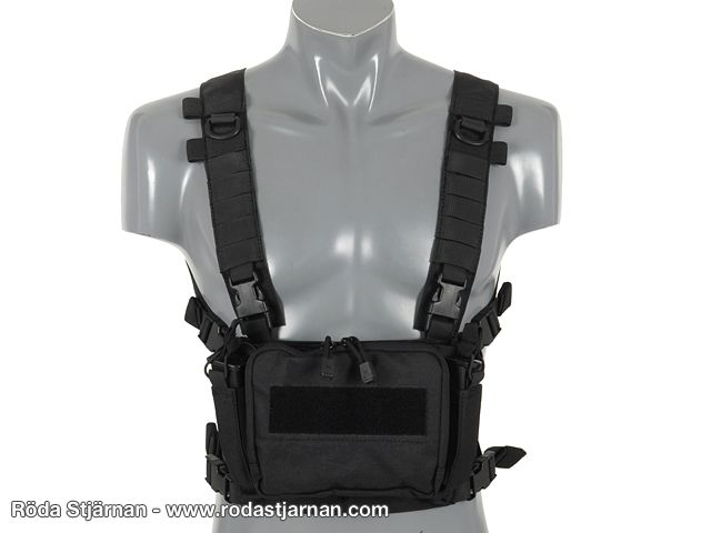 Buckle Up Compact Chest Rig Black combat vests