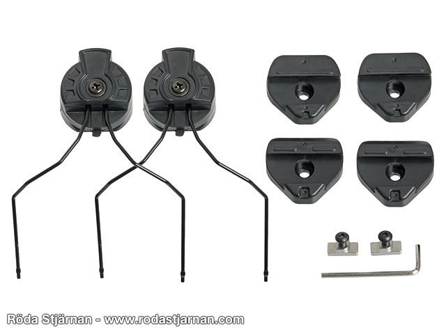 Earmor M13 FLUX/ARC Helmet Rail Adapters M31/M32 hearing protection