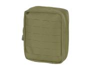 Large laser-cut MOLLE utility pouch – olive green