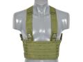 Laser-Cut chest rig with MOLLE olive green combat vests