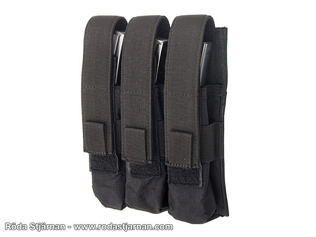 Magazine pouch MOLLE Triple MP5 Black pouches