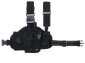 Pistol leg holster MOLLE Left Black