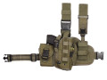 Pistol leg holster MOLLE Right Green holsters