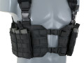 Split Front Chest Rig Black