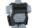 Split Front Chest Rig Svart