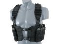 Split Front Chest Rig Svart