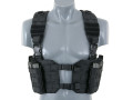 Split Front Chest Rig Svart