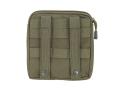 Thin multipurpose pouch with zipper ranger green pouches