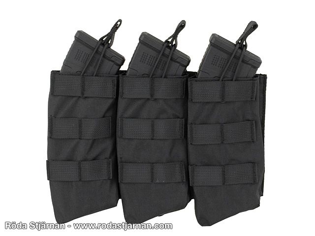 Triple AK Open Top Black pouches