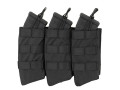 Triple AK Open Top Black pouches