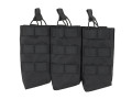 Triple AK Open Top Black pouches