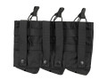 Triple AK Open Top Black pouches