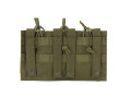 Triple Open top 7.62 Green pouches