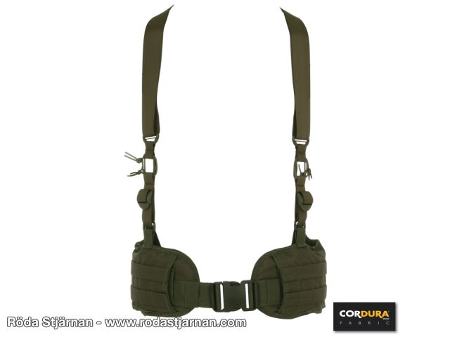 101INC Combat Belt med Suspenders Grön