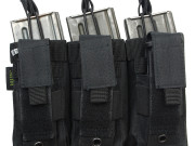 101INC Open Top Trippel M4 samt pistolmagasin Svart