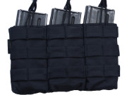 101INC Open Top Trippel magasinsficka M4 Svart