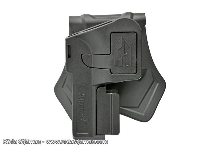 Amomax Multifit polymerhölster för pistol med rail hölster