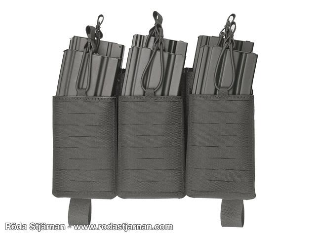 Buckle Up-panel för sex AR15/M4/AK74-magasin – svart fickor