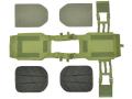Laserskuren Buckle Up plate carrier olivgrön stridsvästar