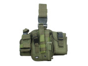 Pistolbenhölster MOLLE Höger Grön