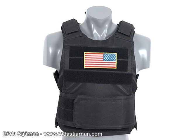 Tactical body armor Svart stridsvästar