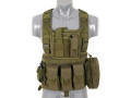 Chest rig med sammenleggbar brystplate OD