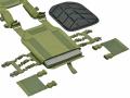 Laserskåret Buckle Up plate carrier olivgrønn taktiske vester