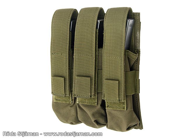 Magasinlomme MOLLE Trippel MP5 OD lommer