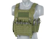 Recon laser-cut plate carrier med buckle up för AR15/AK – olivgrön