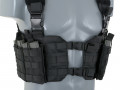 Split Front Chest Rig Black