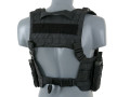 Split Front Chest Rig Svart