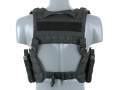 Split Front Chest Rig Svart