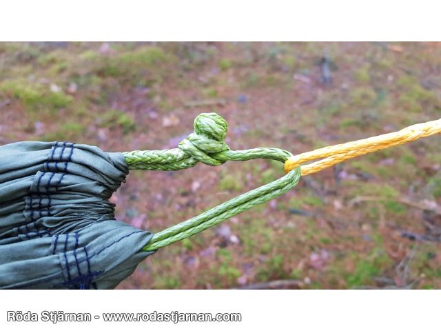 Bushmen Soft Shackle grön hammock och hängmatta