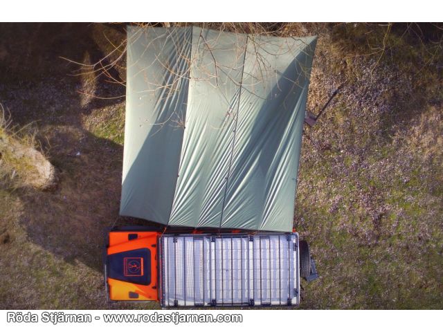 Bushmen THERMO-Tarp™ 4×4 Olive hammock och hängmatta