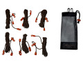 Bushmen Ultralight Spännlinor svart 6-pack hammock och hängmatta