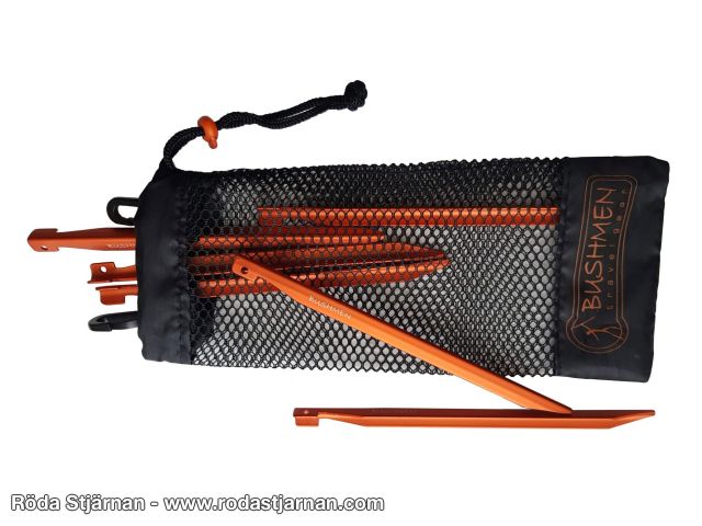 Bushmen Ultralight – V-formade tältpinnar 6-pack tält