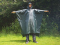 DD Poncho tarp grön poncho och knäppetält